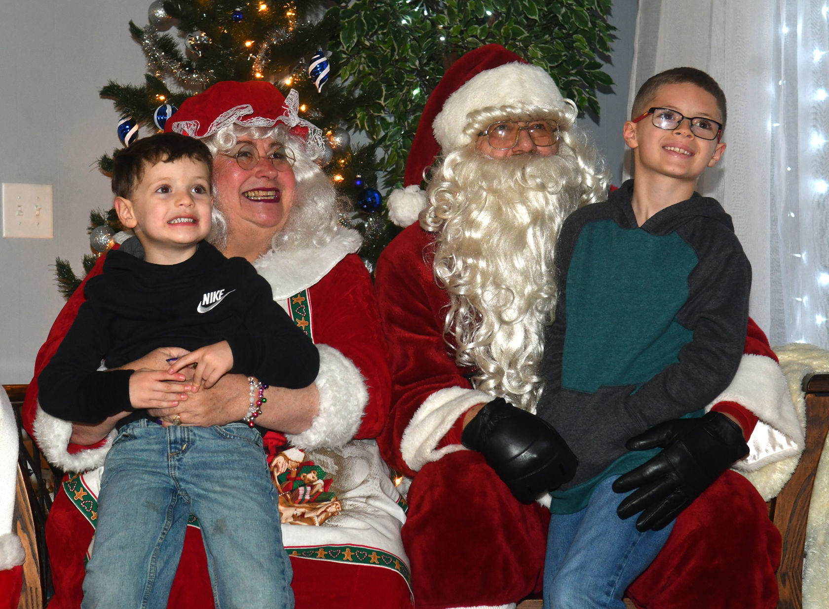 Blue Grass Christmas celebration with tree lighting ceremony.